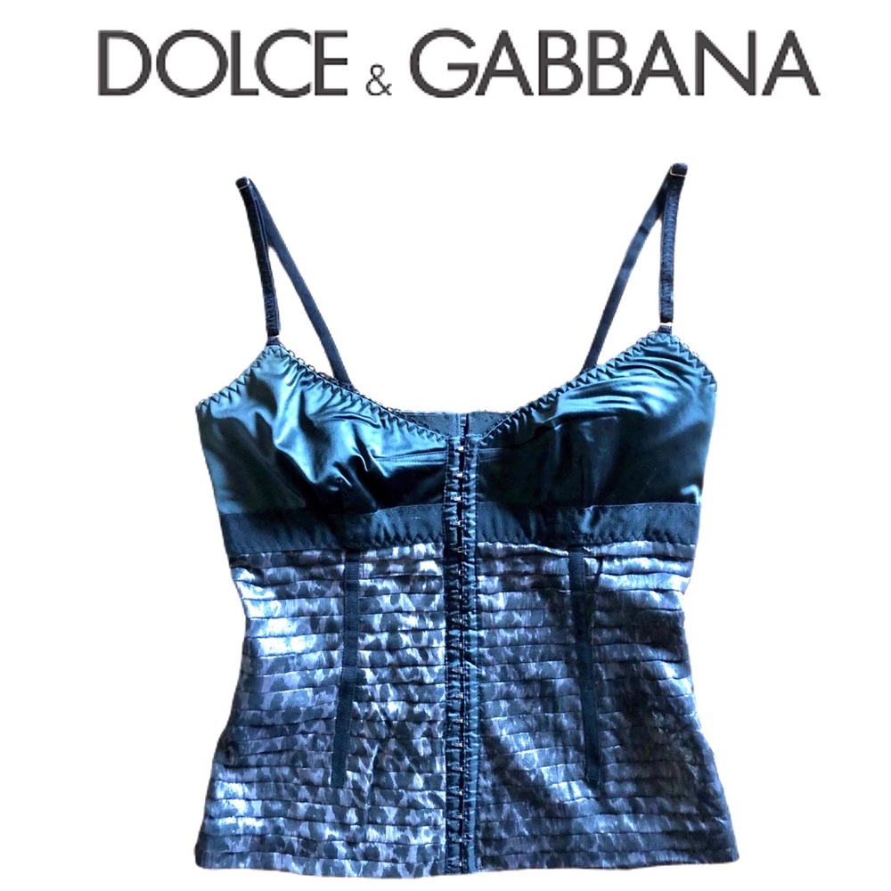 AUTHENTIC DOLCE & GABBANA LEOPARD CORSET TOP!